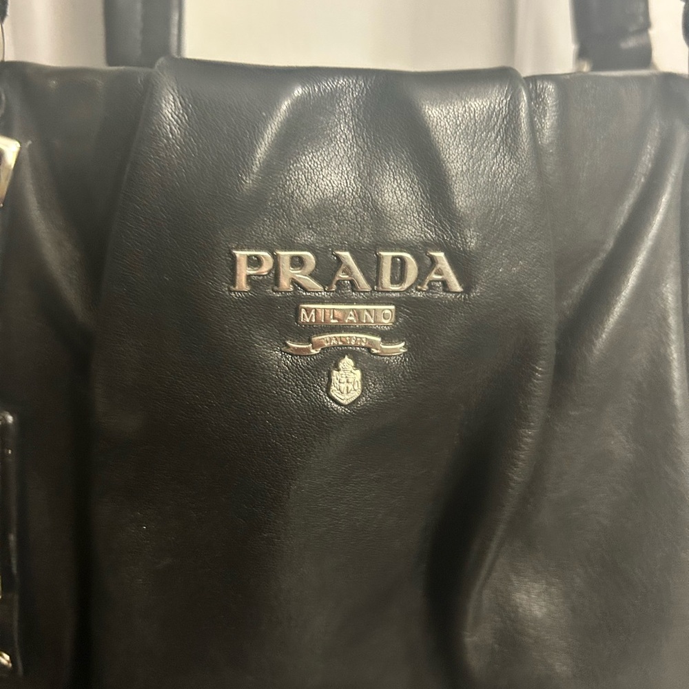 Prada Black Leather Shoulder Bag - Picture 2 of 8